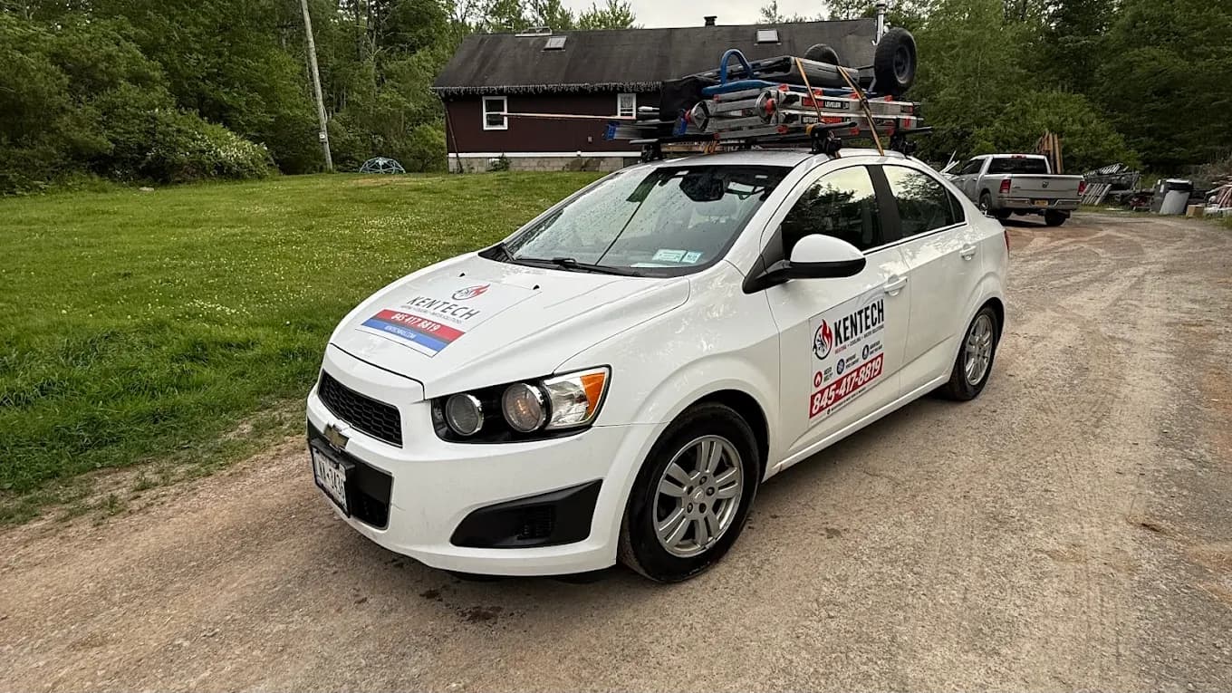 KenTech service vehicle at a local home